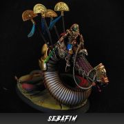 Mummified King on Royal Snake by Sebafim (Nov 2021 Painting Contest 3rd Place)