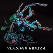 Saurian Chameleon by Vladimir Herzog (May 2022 Painting Contest 1st Place)